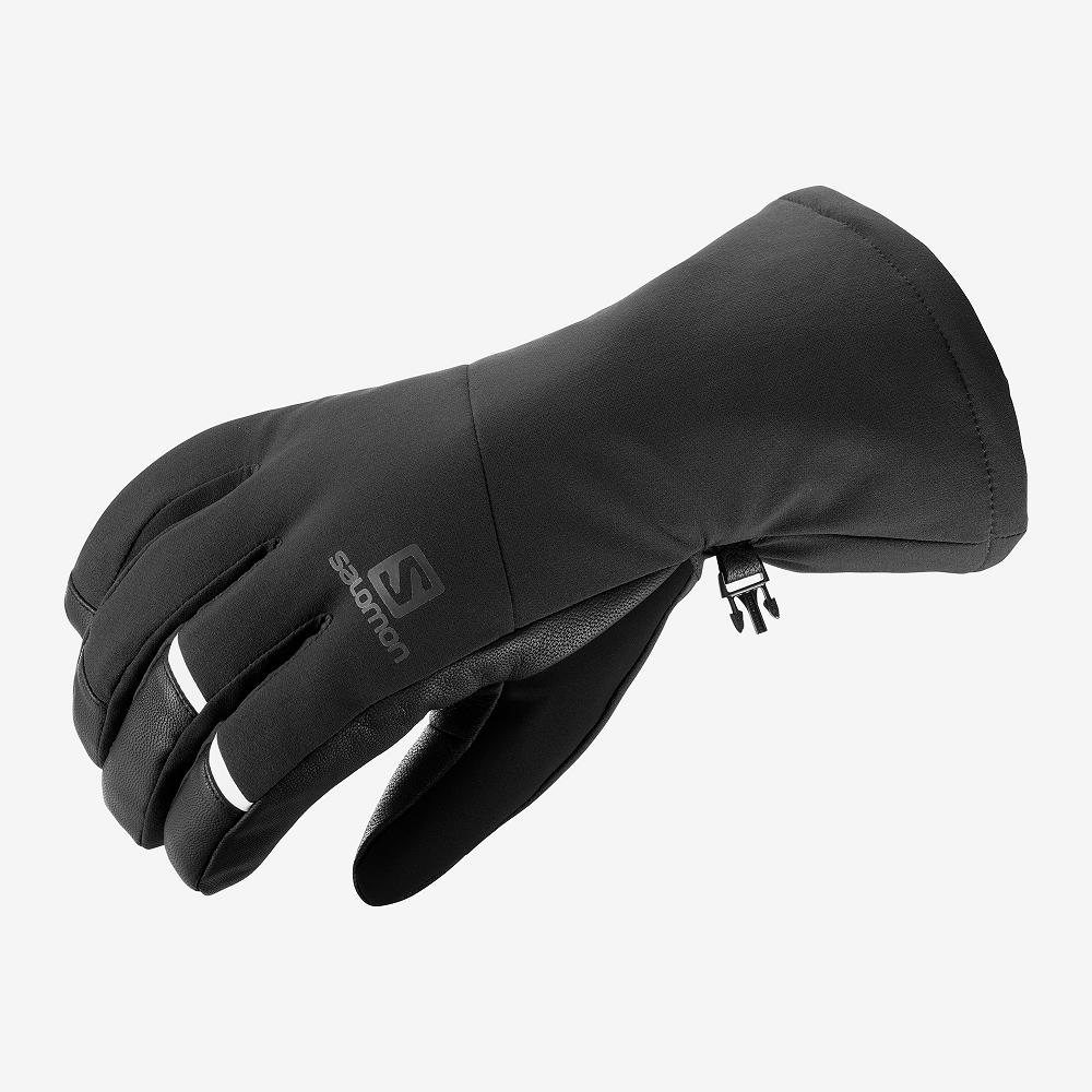 Salomon Singapore Mens Gloves - PROPELLER LONG M Black | 69850-YHKO